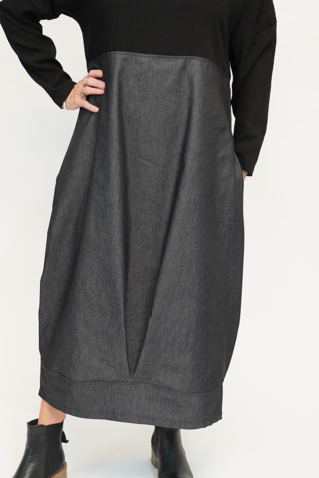 Georgia Dress - Charcoal