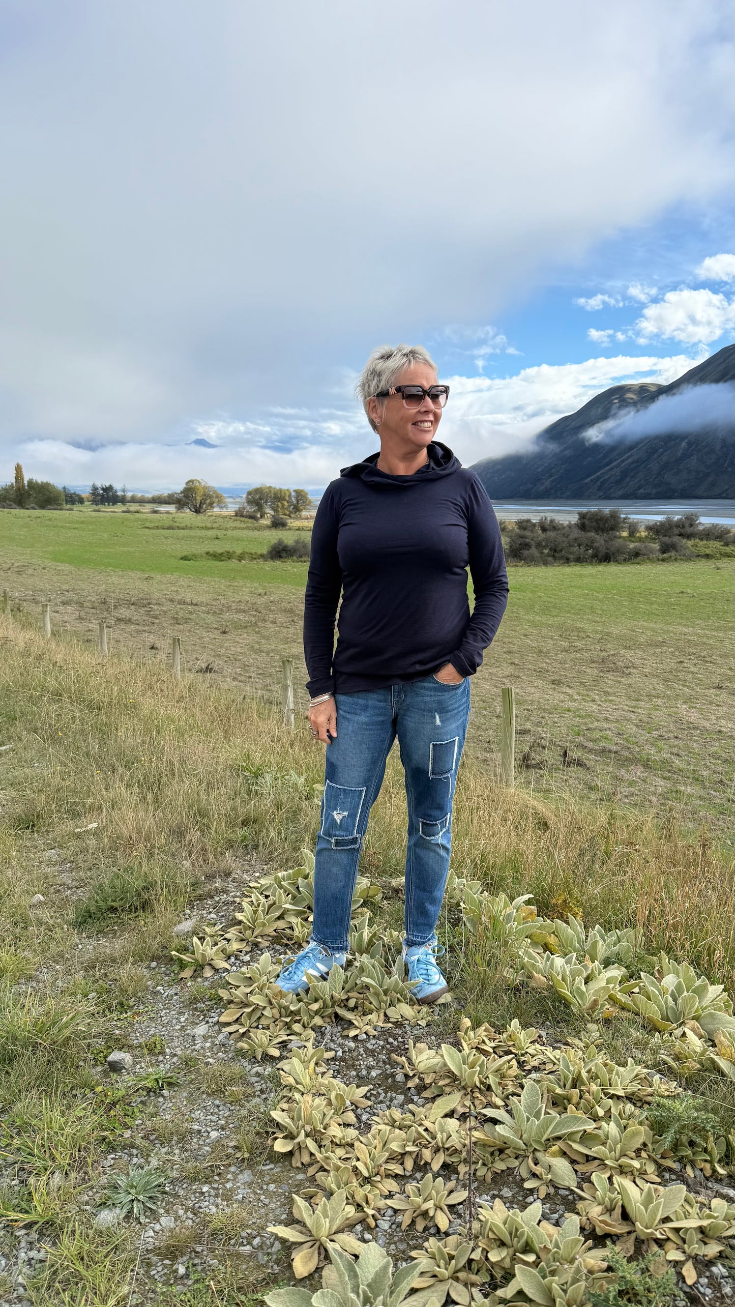 Merino Hooded Baselayer - Navy