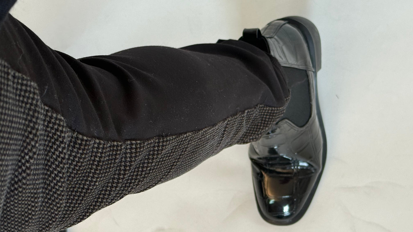 Legging Pant - Taupe/Black Check