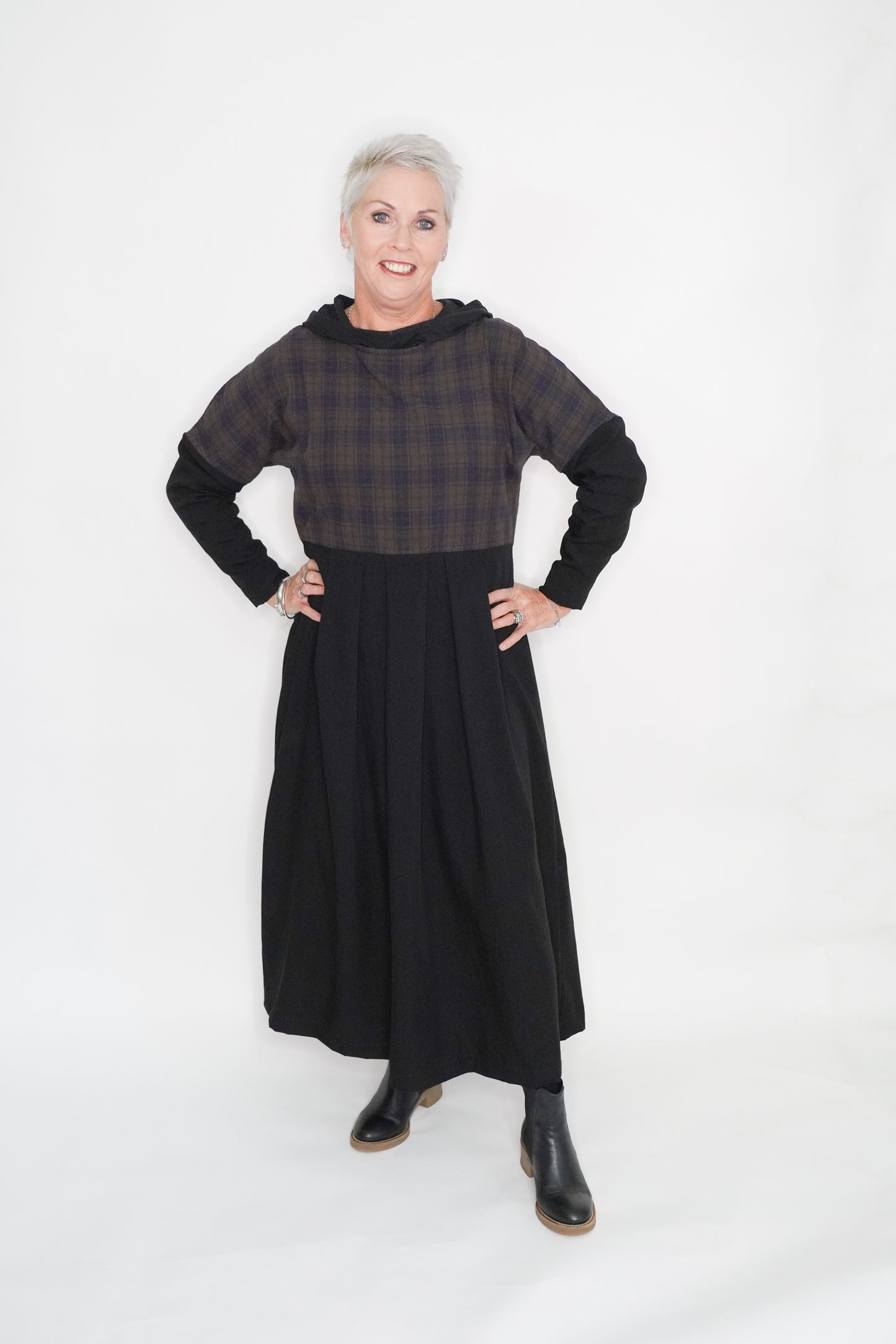 Merino Hooded Baselayer-Black