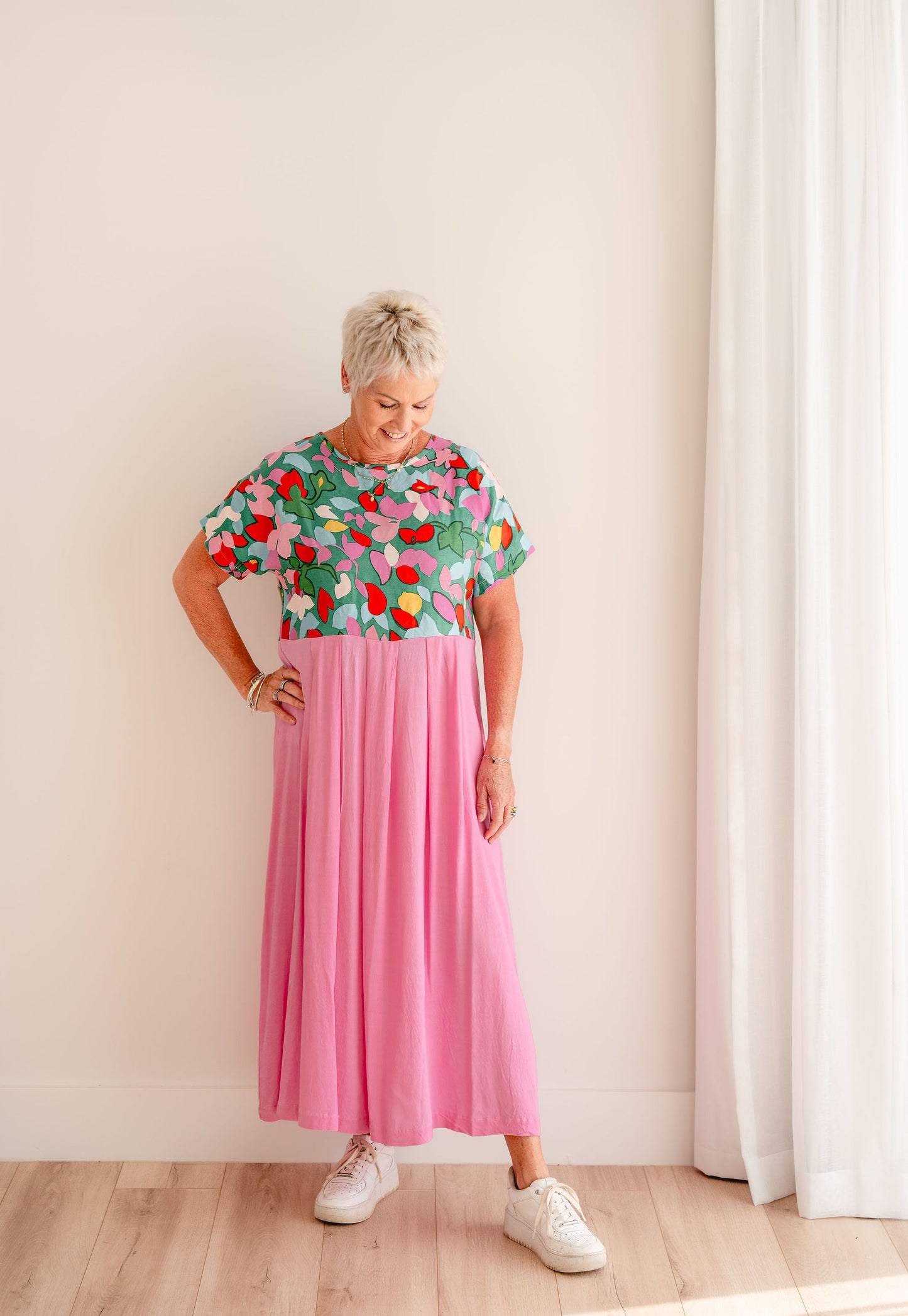 Pleats of Rosie -Pink Floral