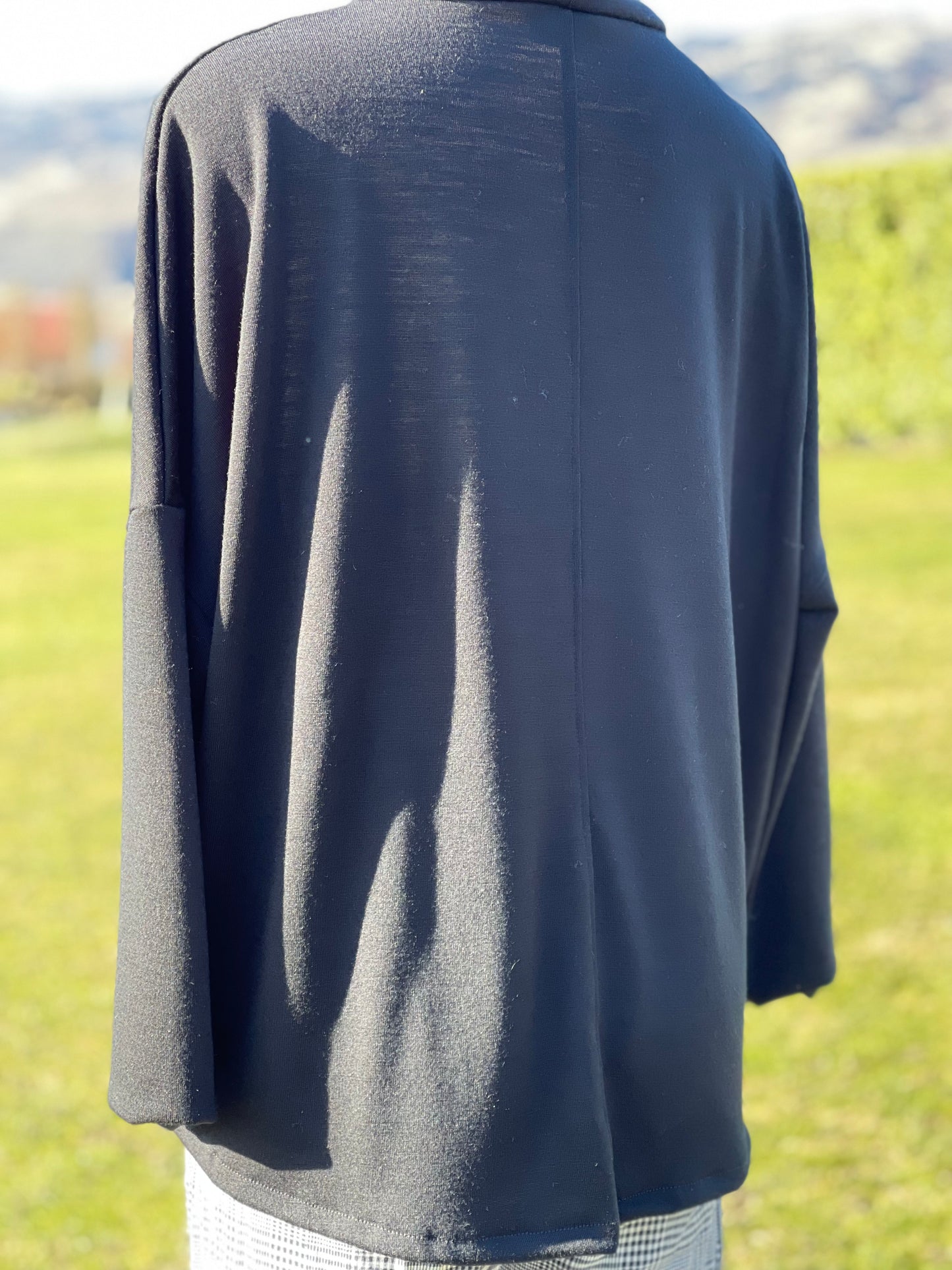 Zoey Jersey - Black Merino