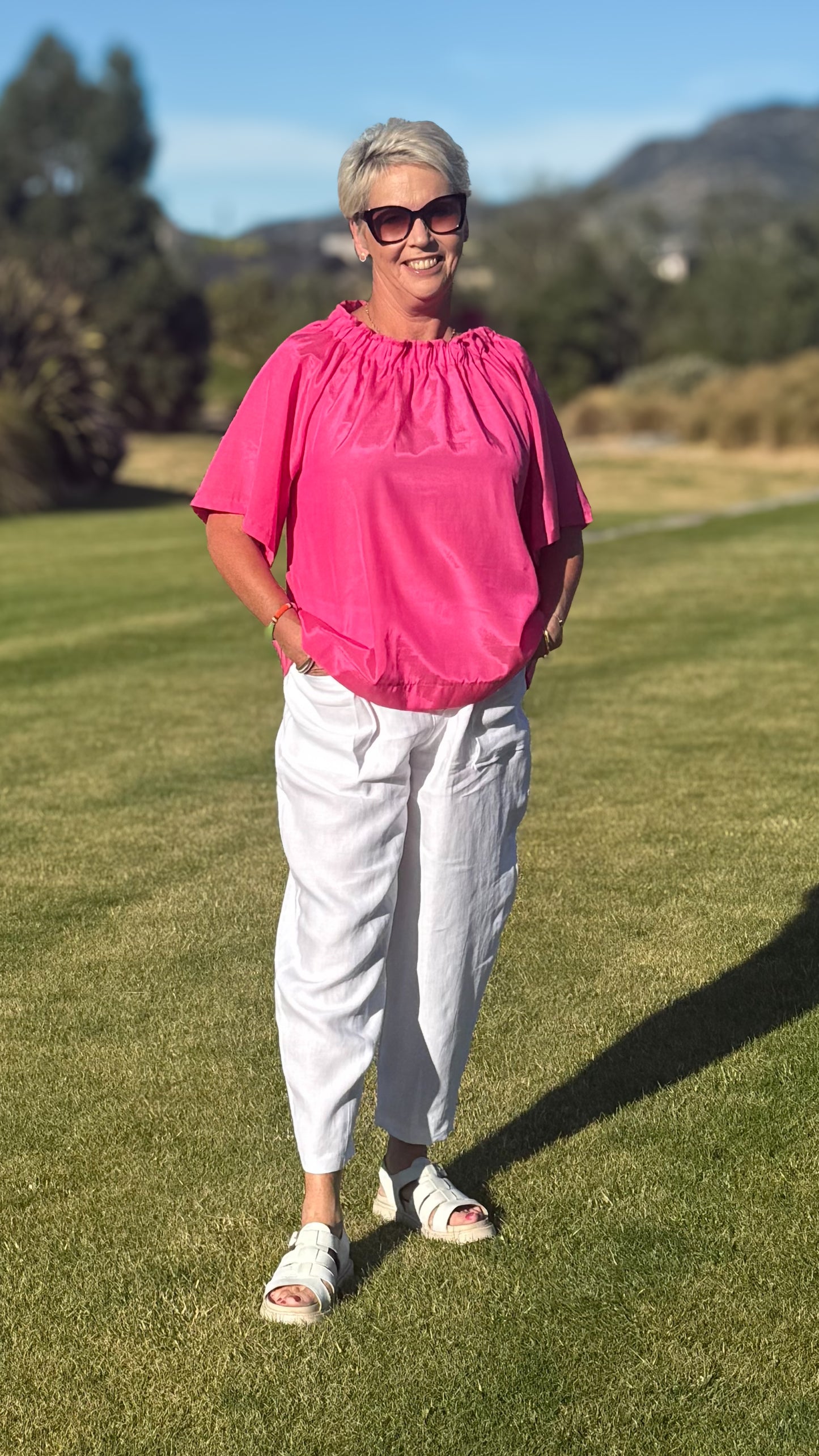 Jo Jo Pant - White Linen