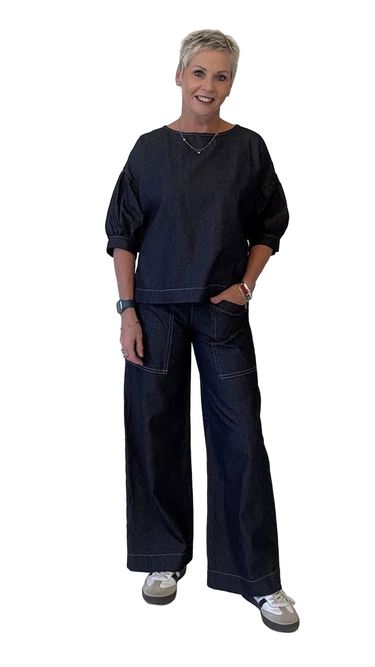 Evie Top - Denim