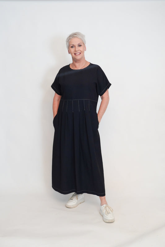 Pleats and More Dress - Black