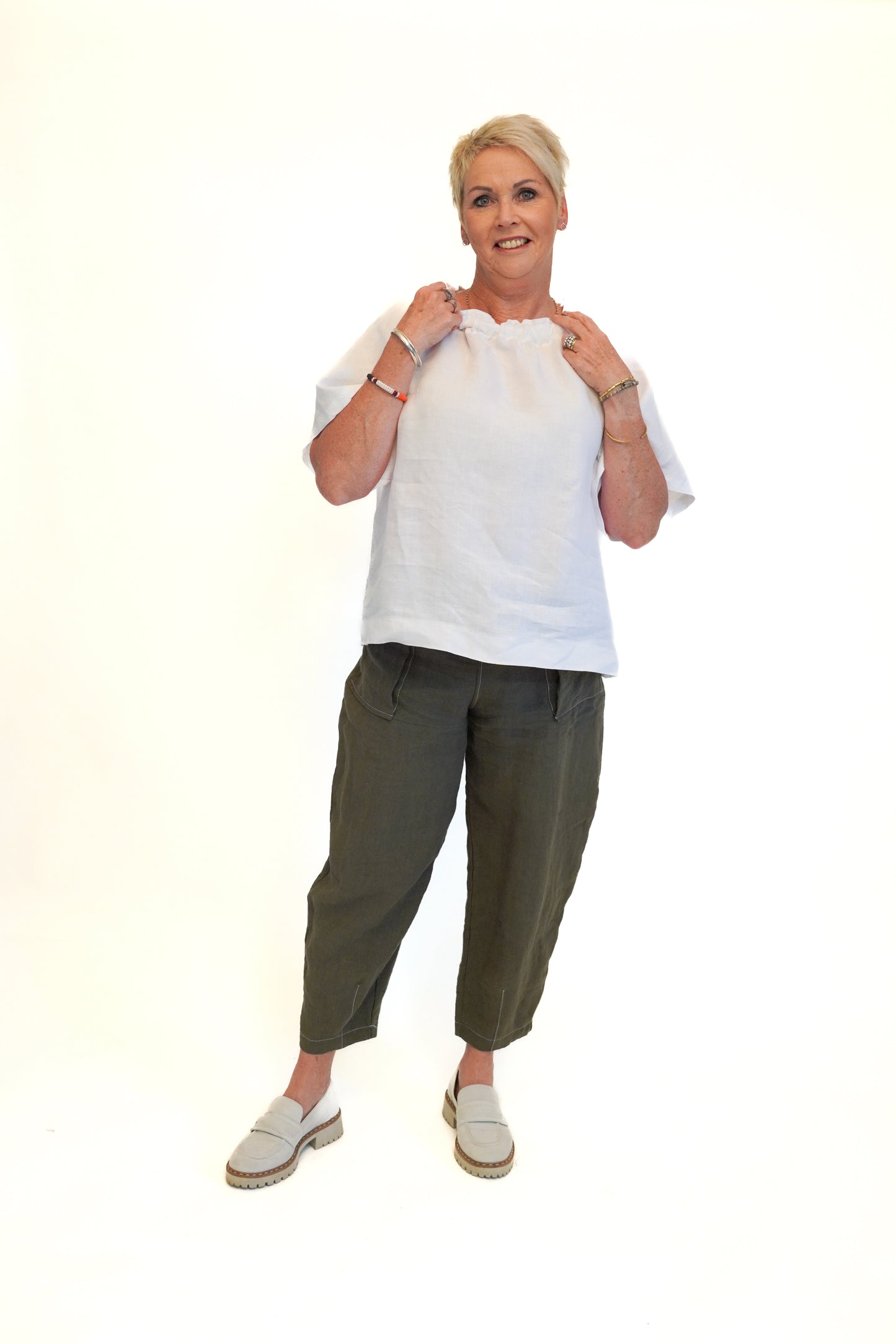 Mici Tie Top - White