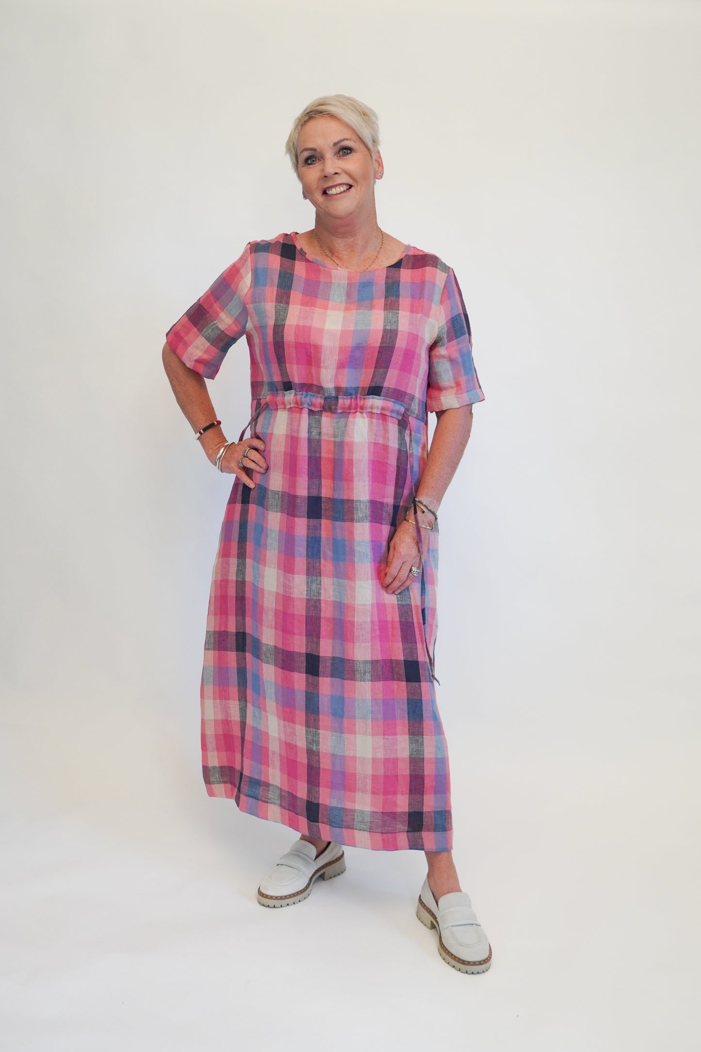 Hey Jude Dress - Pink Check