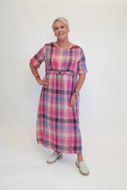 Hey Jude Dress - Pink Check